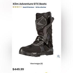 KLIM ADVENTURE GORE-TEX BOOTS-Like New!